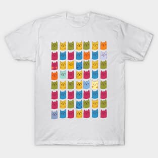 Cats Pattern T-Shirt